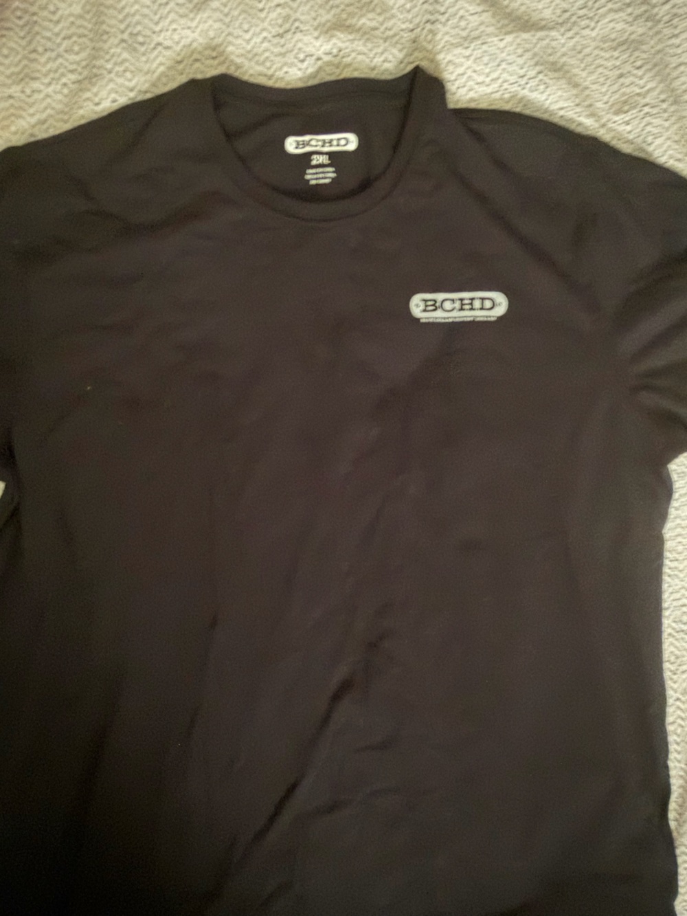 BCHD Black Short Sleeve Crew Neck Tee with Chest Logo
